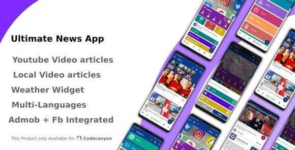 Ultimate News App (Video,Youtube,Weather,Survey) Source Code Download