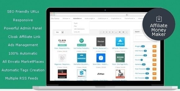 Envato Affiliate Money Maker PHP Script