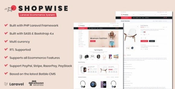 Shopwise Laravel Ecommerce System PHP Script