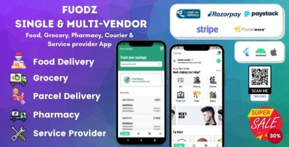Fuodz Grocery Food Pharmacy Courier App and Backend