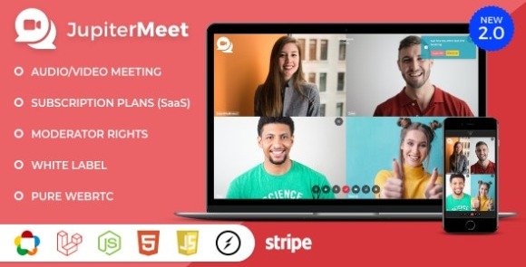 JupiterMeet Video Conference Nulled PHP Script