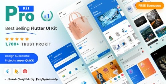 ProKit Best Selling Flutter UI Kit App Source Code