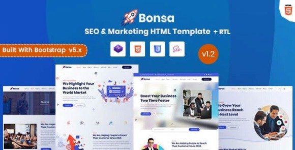 Bonsa SEO and Marketing Company HTML Template Download