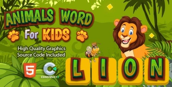 Animals Word for Kids HTML5 Game Download
