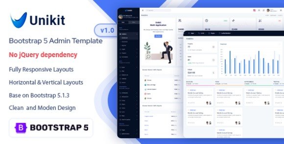 Unikit Multi Application Admin Dashboard Template Download