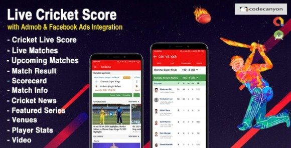 Android Cricket Live Live IPL Match ICC World Cup Cricket News App Source