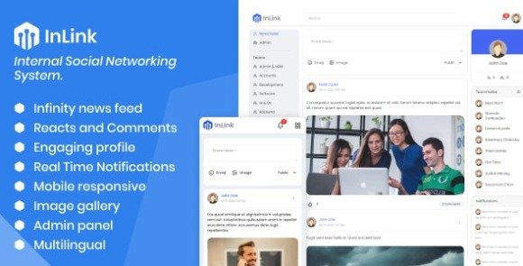 InLink Internal Social Networking System Nulled PHP Script