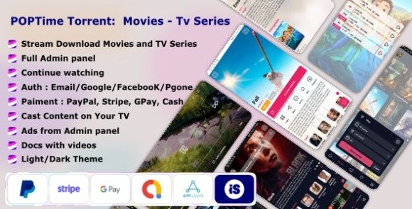 POPTime Torrent App Movies TV Series Cast System Source Code
