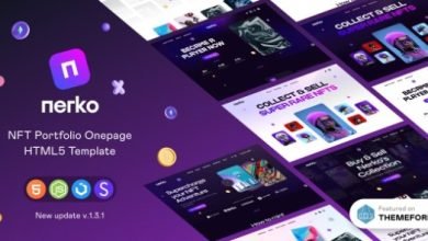 Nerko NFT Portfolio Onepage Template