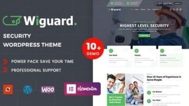 Wiguard CCTV and Security WordPress Theme