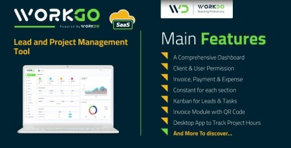 WorkGo SaaS Lead and Project Management Tool Nulled Script