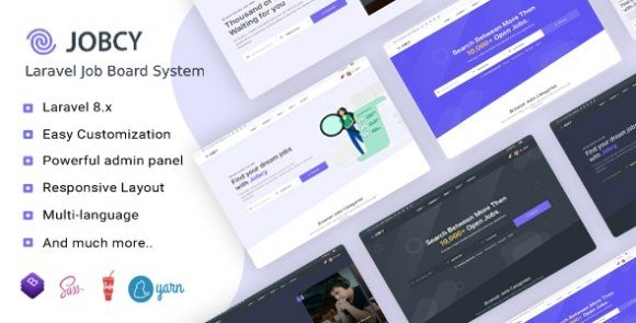 Jobcy Laravel Job Board Multilingual System Nulled Script