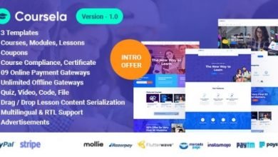 Coursela Personal Course Selling Website Nulled Script