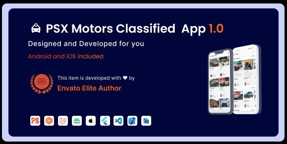 PSX Motors Classified App with Laravel Admin Panel Source