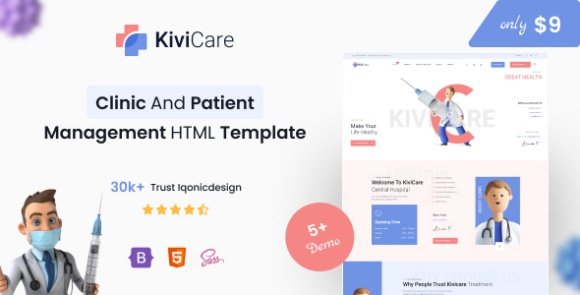 KiviCare Clinic And Patient Management HTML Template