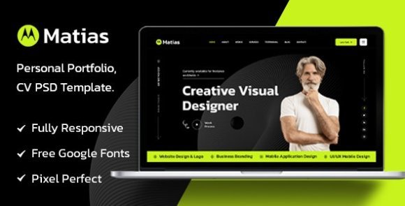 Matias Personal Portfolio HTML Template