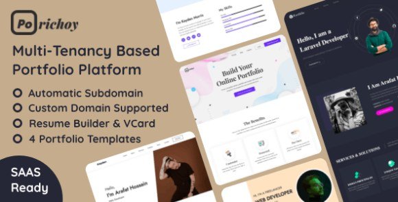 Porichoy Multitenancy Based Portfolio Builder Platform SaaS Nulled Download