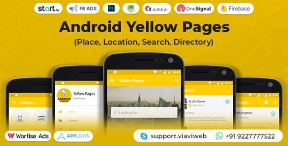 Android Yellow Pages Place Location Search Directory App Source