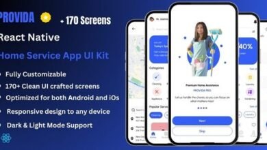 Provida Pro Home Service and House Cleaning React Native Expo Ui Kit