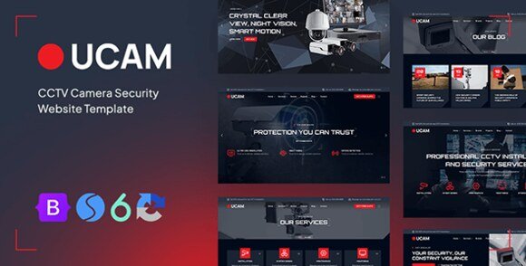 Ucam CCTV Security Camera Website Template