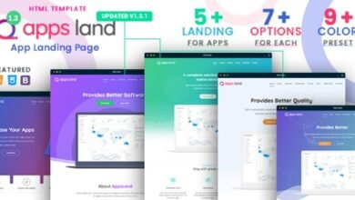 AppsLand App Landing Page HTML Template Download