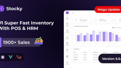 Stocky POS with Inventory Management and HRM Script