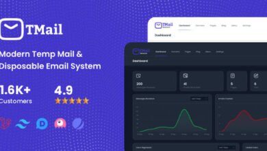 TMail Modern Temp Mail and Disposable Email System Nulled Script