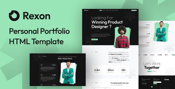Rexon Personal Portfolio HTML Template